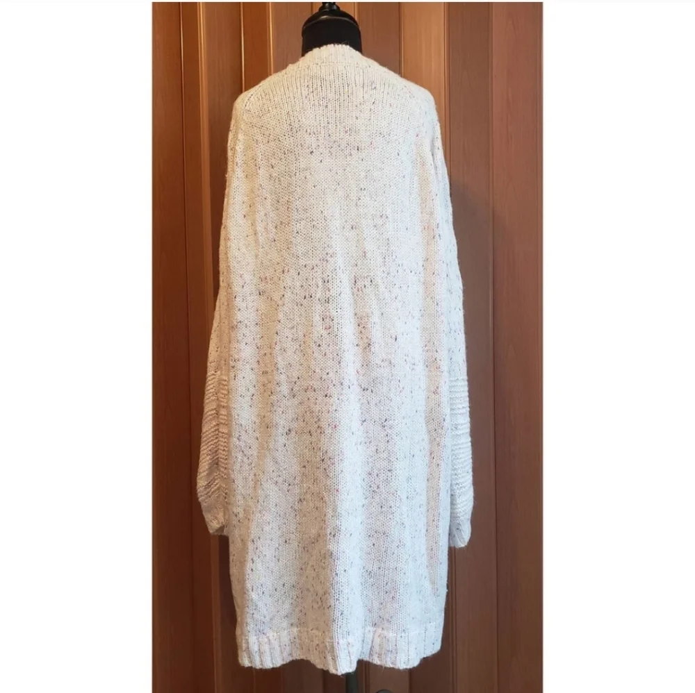 Roaman's V-Neck Sweater - Cream.sparkle Confetti - Picture 5 of 8